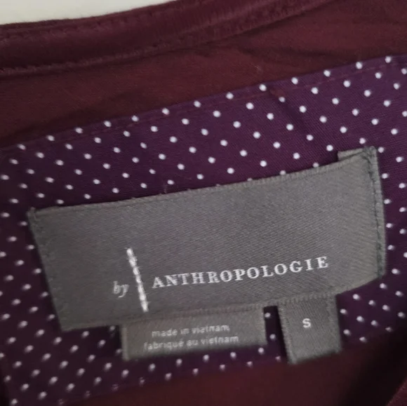NWT Anthropologie Elyse Slip Dress Wine Burgandy Small - Picture 5 of 5